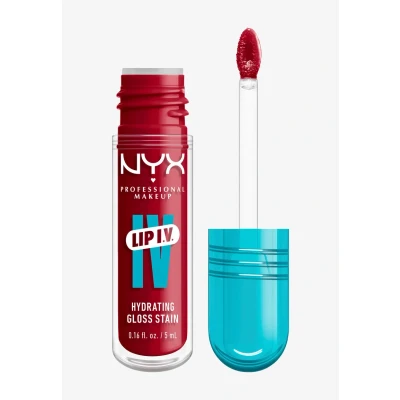 Abbildung von NYX Professional Makeup Gloss Serum Lip IV, Red y. Set. Wet!, feuchtigkeitsspendender Lipgloss für glänzende Lippen im Wet Look, 5 ml