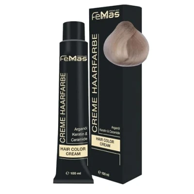 Abbildung von FemMas Haarfarbe Superaufheller Natural 900 I Creme zur Aufhellung um bis zu 5 Tonstufen Dauerhafte Haarfärbung für strahlende, haltbare Farbergebnisse 100 ml