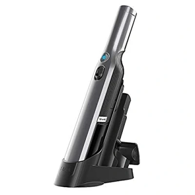 Abbildung von Shark WandVac 1.0 kabelloser Mini Handstaubsauger, klein und leicht, leistungsstarker Akku Handstaubsauger mit Staubpinsel/Fugendüse Multi Oberflächen Aufsatz, Ladestation, Grau, WV200EU
