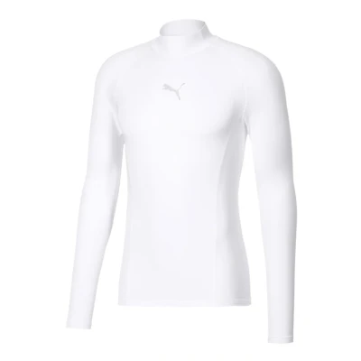 Abbildung von Puma LONG Sleeve Langarmshirt, Herren, Größe: Medium, White