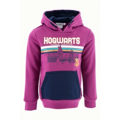 Abbildung von Harry Potter Sweatshirt für Mädchen, Hogwarts Design Pullover, Lila Weiches Textil Sweatshirt, Kapuzenpullover Geschenk Größen 6 bis 12 Jahre (6 Jahre)