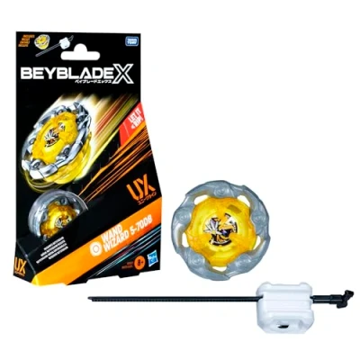 Abbildung von Hasbro Beyblade X Wand Wizard 5 70DB UX Starter Pack Kreisel und