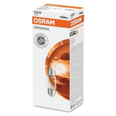 Abbildung von Osram ORIGINAL Innenbeleuchtung C10W, 6438, 12V, 10er Faltschachtel
