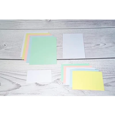 Abbildung von Exacompta 3308B 100er Pack Premium Karteikarten blanko DIN A8 ideal für die Schule, zum Lernen von Vokabeln und passend zur Bunnybox Lernkartei 55 x 74 mm weiß