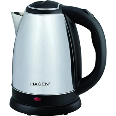 Abbildung von HAGEN Edelstahl Elektrischer Kabelloser Wasserkocher 1.8L HA5525 SIL Silver