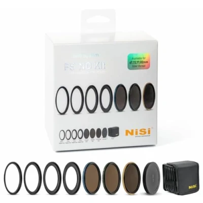 Abbildung von NiSi Swift FS ND Filter Kit für 67mm / 72mm 77mm 82mm (inklusive ND0.9, ND1.8, ND3.0, Adapterring, Objektivdeckel und Filtertasche)