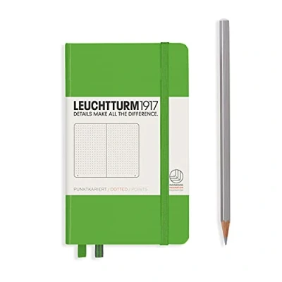Abbildung von LEUCHTTURM1917 357486 Notizbuch Pocket (A6), Hardcover, 187 nummerierte Seiten, Fresh Green, dotted