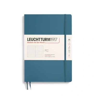 Abbildung von LEUCHTTURM1917 365637 Notizbuch Composition (B5), Softcover, 123 nummerierte Seiten, Stone Blue, Dotted