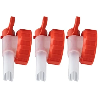 Abbildung von ISOLATECH SABEU Fluxx 3Stk. AH 13/45 HF Auslaufhahn für 2L und 3L Kanister mit DIN 45 Gewinde außen 44,6mm Auslauftülle 13mm Abfüllen ohne Gluckern