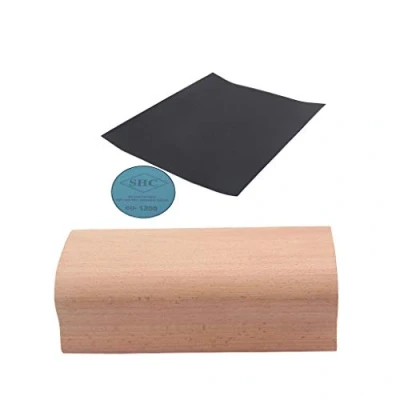 Abbildung von Alnicov 12# Gitarren Bass Radius Holz Griffbrett Bundnivellierung Schleifen Polierter Block für Gitarrenbauer Werkzeug