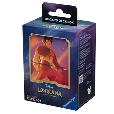 Abbildung von Disney Lorcana Trading Card Game Himmelsleuchten Deck Box Aladdin