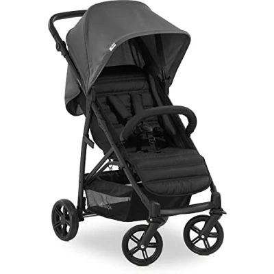 Abbildung von hauck Buggy Rapid 4 für Kinder ab Geburt bis ca. 3 Jahren, Kinderbuggy Klein Zusammenklappbar, mit Liegefunktion, Höhenverstellbar, Großer Korb (Grey)