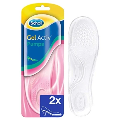 Abbildung von Scholl Gel Activ Einlegesohlen für Pumps und Schuhen mit Absätzen bis 5.5cm, passend Schuhgröße 35 40.5, 1 Paar