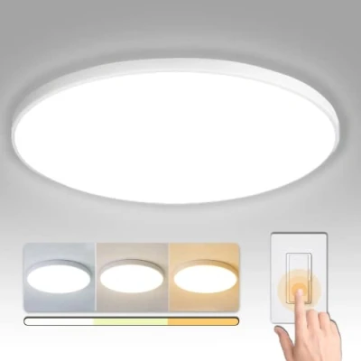 Abbildung von NUODIFAN LED Deckenleuchte,36W Deckenlampe,4250LM Ultra Dünn Weiß 3000K/4000K/6000K Wasserfest IP65 Badzimmer Deckenlampe,Rund Deckenleuchte Flimmerfreie Lampe, Lampen