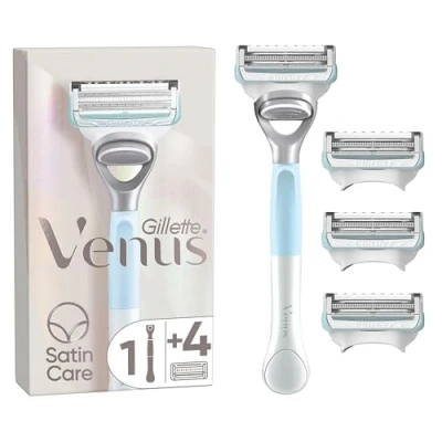 Abbildung von Venus Satin Care Damenrasierer für den Intimbereich 4 Ersatzklingen