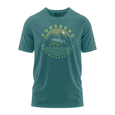 Abbildung von Forsberg Tshirt print, Herren, Größe: XXL, Emerald grün