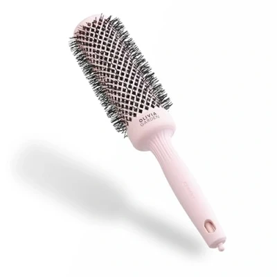 Abbildung von Olivia Garden Expert Blowout Speed Pastellrosa 45 Keramik Rundbürste mit extra langem Barrel für 25% schnellere Blowouts