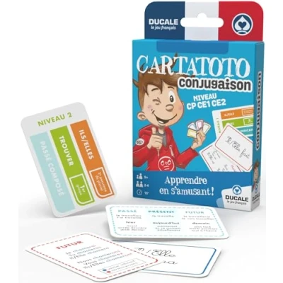 Abbildung von Cartatoto Conjugaison Lernkartenspiel, ab 5 Jahren, Lernen, die Verben zu konjugieren