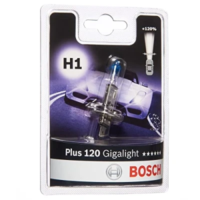 Abbildung von Bosch H1 Plus 120 Gigalight Fahrzeuglampe 12V 55W P14,5s (1 Stück)
