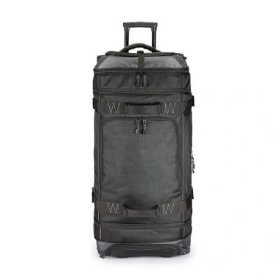 Abbildung von Amazon Basics Reisetasche mit Rollen, Teleskopgriff und Tragegriffen, 88 cm, 113 l, Schwarz