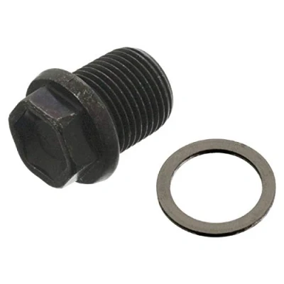 Abbildung von febi bilstein 47739 Ölablassschraube mit Dichtring, 1 Stück, Schwarz