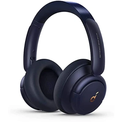 Abbildung von soundcore by Anker Q30 Bluetooth Kopfhörer, Hybrid Active Geräuschisolierung,Hi Res Sound, EQ in App, 40h Akku, bequemer Halt, Verbindung von 2 Geräten (blau)(Generalüberholt)
