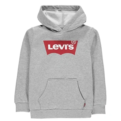 Abbildung von Levi&#039;s Batwing Screenprint Hoodie Kapuzenpullover für Kinder, Größe: 164, Grey heather