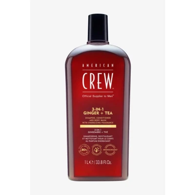 Abbildung von American Crew 3IN1 Ginger &amp; TEA SHAMPOO, CONDITIONER, AND BODY WASH Duschgel, Herren, Größe: 450 ml,