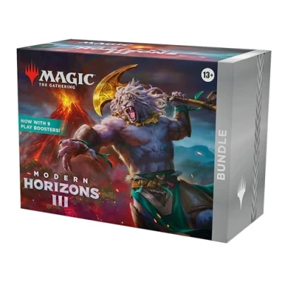 Abbildung von Magic: The Gathering Modern Horizons 3 Bundle 9 Play Booster, 30 Länderkarten + exklusives Zubehör (English Version)