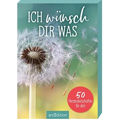 Abbildung von Ich wünsch dir was: 50 Herzensbotschaften für dich Wunsch Kärtchen im Spielkartenformat in schön gestalteter Box