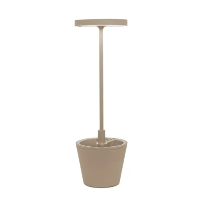 Abbildung von Zafferano Poldina Reverso Akku Tischlampe sand
