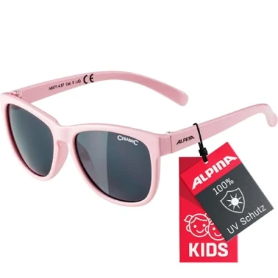 Abbildung von ALPINA LUZY Verzerrungsfreie und Bruchsichere Sonnenbrille Mit 100% UV Schutz Für Kinder, rose gloss, One Size