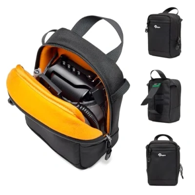 Abbildung von Lowepro ProTactic CS 60 III Kameratasche, kompatibel mit Kamerarucksack 350/450 III, Zubehörtasche, modulares System, Innenmaße 17 cm x 8 12 cm, Kamerazubehör, Kameratasche