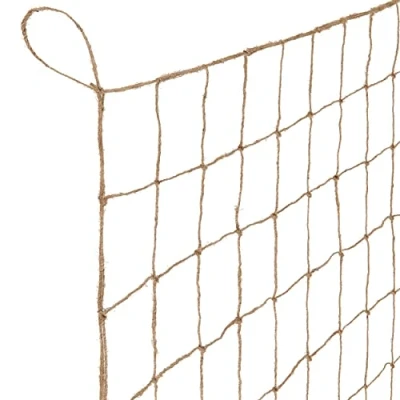 Abbildung von GardenGloss Jute Ranknetz Nachhaltig 100% Biologisch Abbaubar Mit grosser Maschenweite für Gurken, Tomaten und Anderen Gemüsepflanzen Rankhilfen Kletterpflanzen (2m x 2.5m)