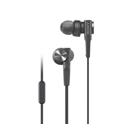 Abbildung von Sony MDR XB55AP In Ear Kopfhörer (Extrabass, Mikrofon) Schwarz, Normal