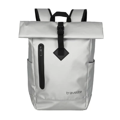 Abbildung von Travelite Basics Roll Up Rucksack Plane Silver
