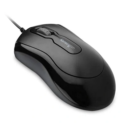 Abbildung von Kensington Kabelgebundene USB 3.0 Maus, Mouse in a Box, optische Desktop Maus mit Kabel, Computermaus beidhändigem Design und Scrollrad, Ideal fürs Home Office, Schwarz, K72356EU