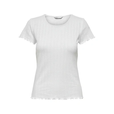 Abbildung von ONLY Damen Onlcarlotta S/S Top Jrs Noos, Weiß, L