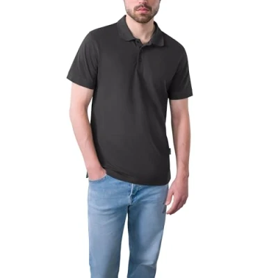 Abbildung von HRM Herren Heavy Performance Polo, dunkelgrau, Gr. 2XL I Premium Polo Shirt Basic Polohemd bis 60C waschbar Hochwertige &amp; nachhaltige Bekleidung Workwear