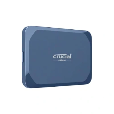 Abbildung von Crucial X10 1TB Externe SSD Festplatte, bis zu 2.100MB/s, USB C 3.2 Gen2, IP65 Wasser und Staubgeschützt, Portable für Mac, PC, Smartphone Spielkonsole, Blau matt CT1000X10SSD9 02
