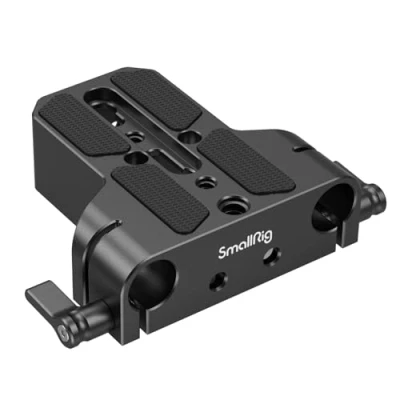Abbildung von SMALLRIG Kamera Grundplatte mit Stangenschienenklemme, für Sony A6500 A6600 A6300, Panasonic GH5 GH6, A7 Serie, Canon R5 R6, beide Kameras und Käfige 1674