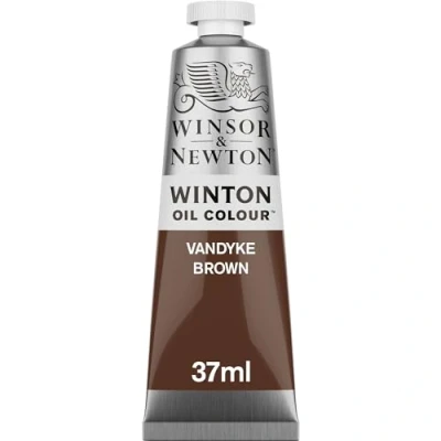 Abbildung von Winsor &amp; Newton 1414676 Winton, feine hochwertige Ölfarbe 37ml Tube mit gleichmäßiger Konsistenz, Lichtbeständig, hohe Deckkraft, Reich an Farbpigmenten Vandyke Braun