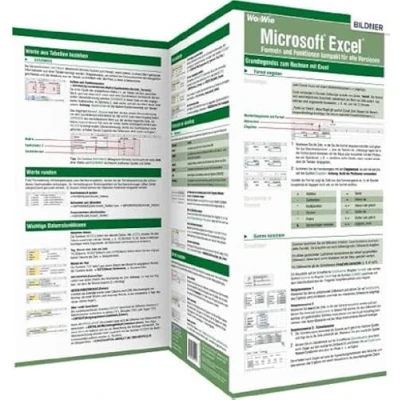Abbildung von Microsoft Excel Formeln und Funktionen kompakt für alle Versionen: Die Wo&amp;Wie Schnellübersicht