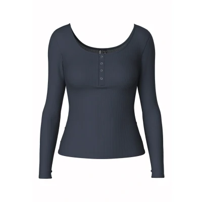 Abbildung von Pieces Geripptes Strickpullover, Damen, Größe: Small, Ombre blue