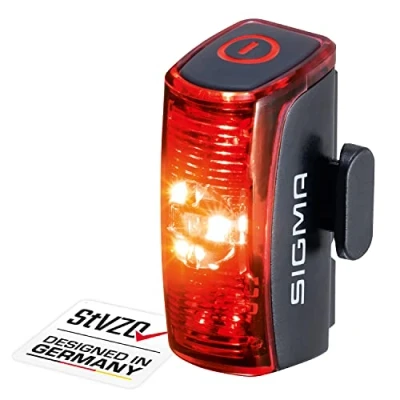 Abbildung von SIGMA SPORT INFINITY LED Fahrradlicht mit 16h Leuchtdauer StVZO zugelassenes, akkubetriebenes Rücklicht, Schwarz
