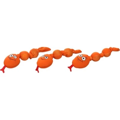 Abbildung von Flamingo Hundespielzeug Snala Schlange Emoji Orange 47 cm Schwimmfähig, strapazierfähig &amp; unterhaltsam!