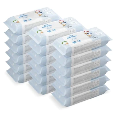 Abbildung von Amazon Marke: Mama Bear Disney Ultra sanfte Feuchttücher Baby, Unparfümiert, 1080 Stück (18 packungen mit 60)