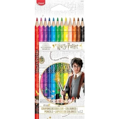 Abbildung von Maped 12 Buntstifte „Harry Potter“ ideal für den Schulanfang im Pappetui 832053