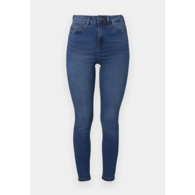 Abbildung von Noisy May Nmcallie Skinny Jeans Fit, Damen, Größe: 32x34, Black denim