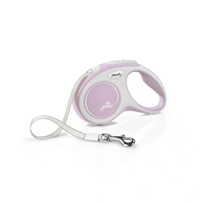 Abbildung von flexi® Comfort S Gurt 5 m rosa, Roll Leine für Hunde bis 15 kg